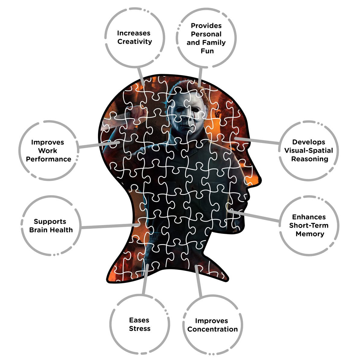 Halloween 2 Fire 1,000-Piece Puzzle