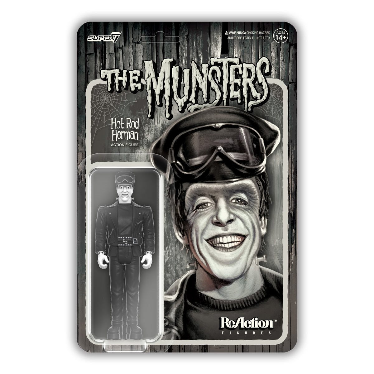 Super7 The Munsters Grayscale Hot Rod Herman