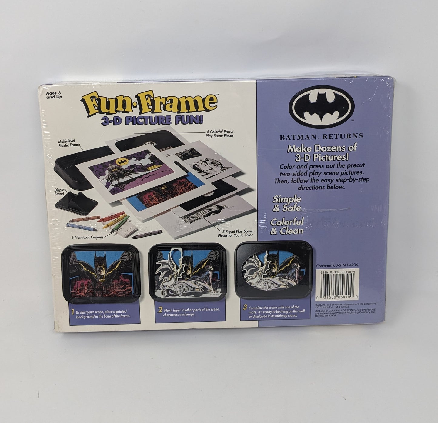 Vtg (1992) Batman Returns Fun Frame Set Sealed