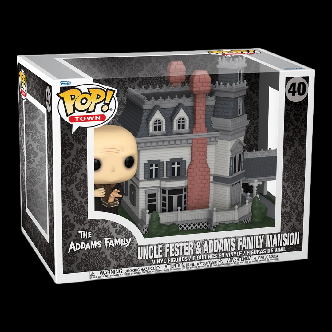 The Addams Family Uncle Fester & Addams Family Mansion Pop! Town #40