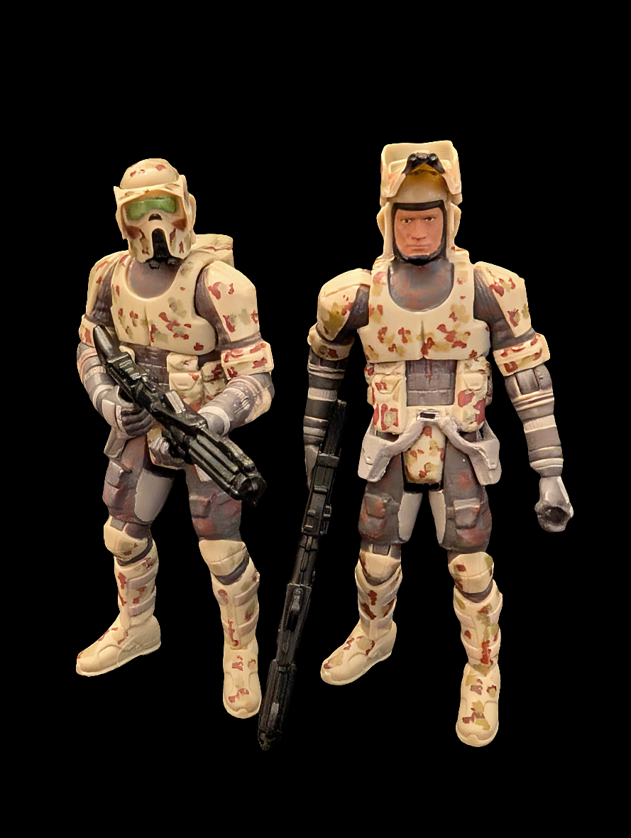 2x Star Wars Kashykk Clonetrooper Action Figures