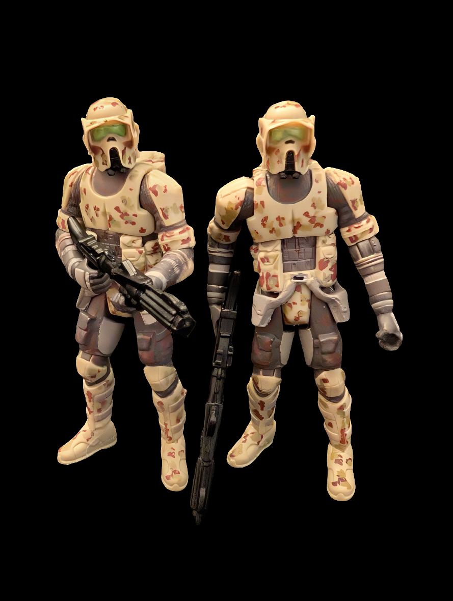 2x Star Wars Kashykk Clonetrooper Action Figures
