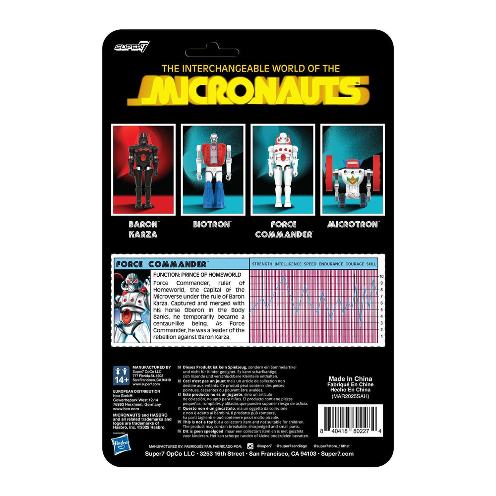 Micronauts ReAction+ Wave 2 Force Commander