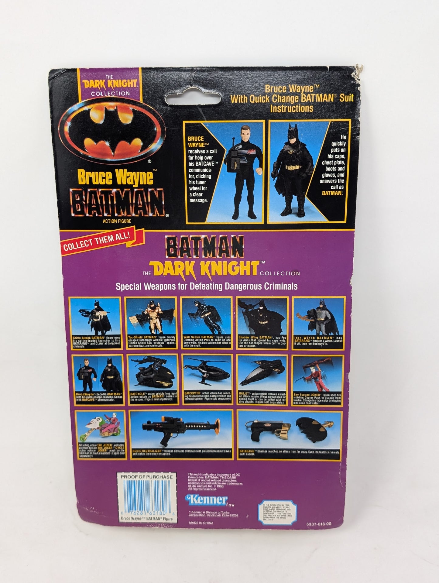 Vtg (1990) Dark Knight Collection Bruce Wayne Figure