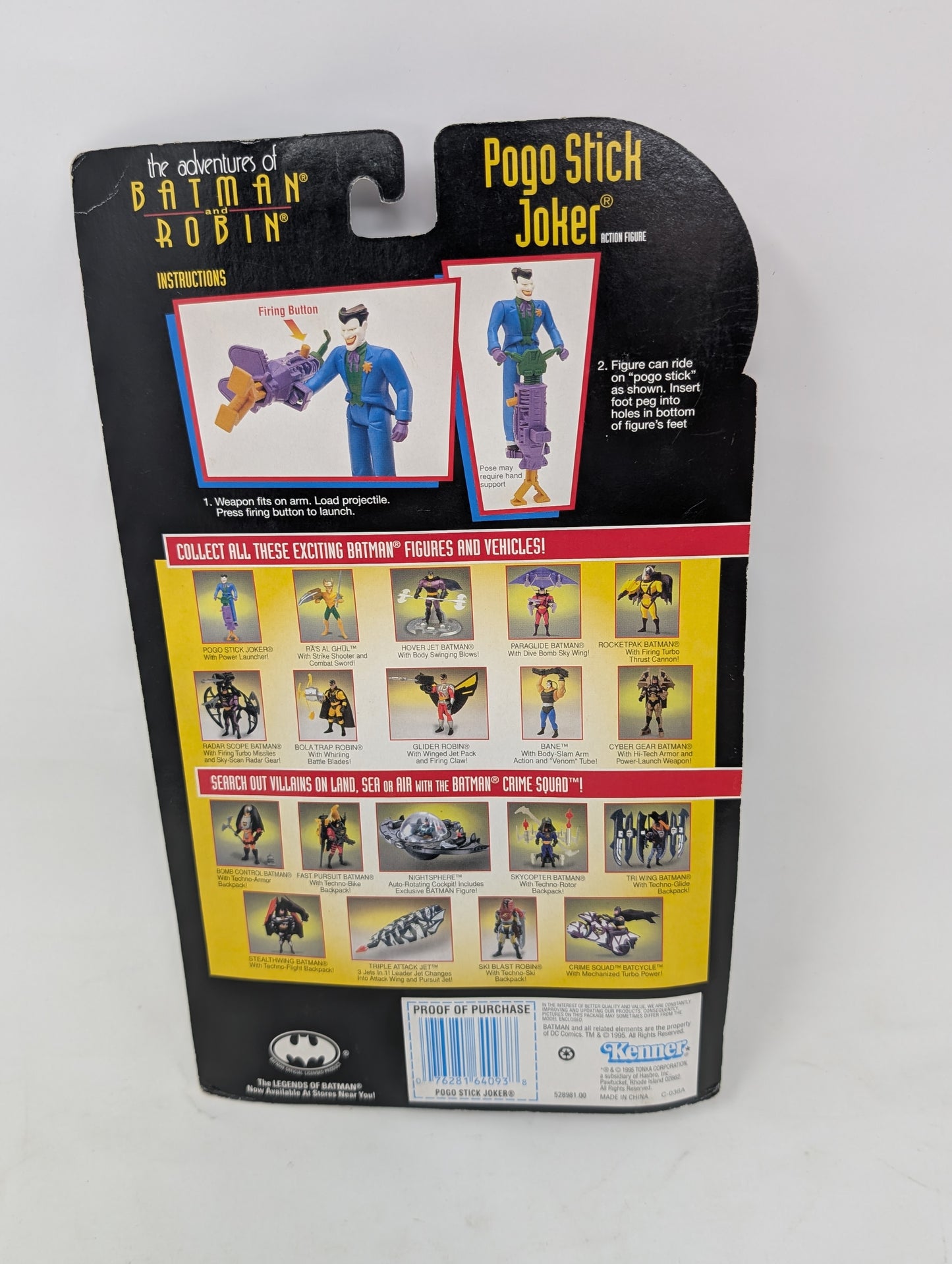 Vtg (1996) Adventures of Batman & Robin Pogo Stick Joker