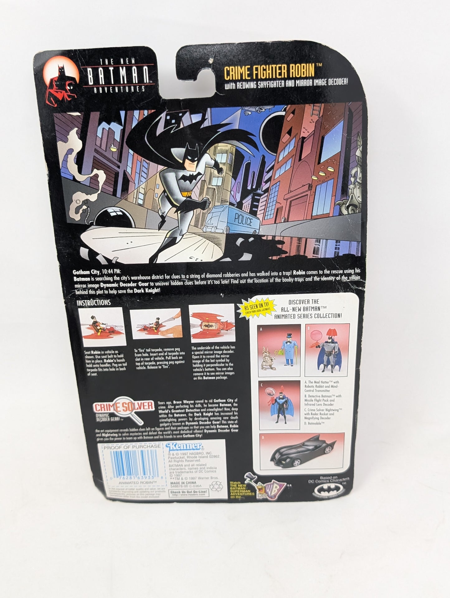 Vtg (1997) New Batman Adventures Crime Fighter Robin