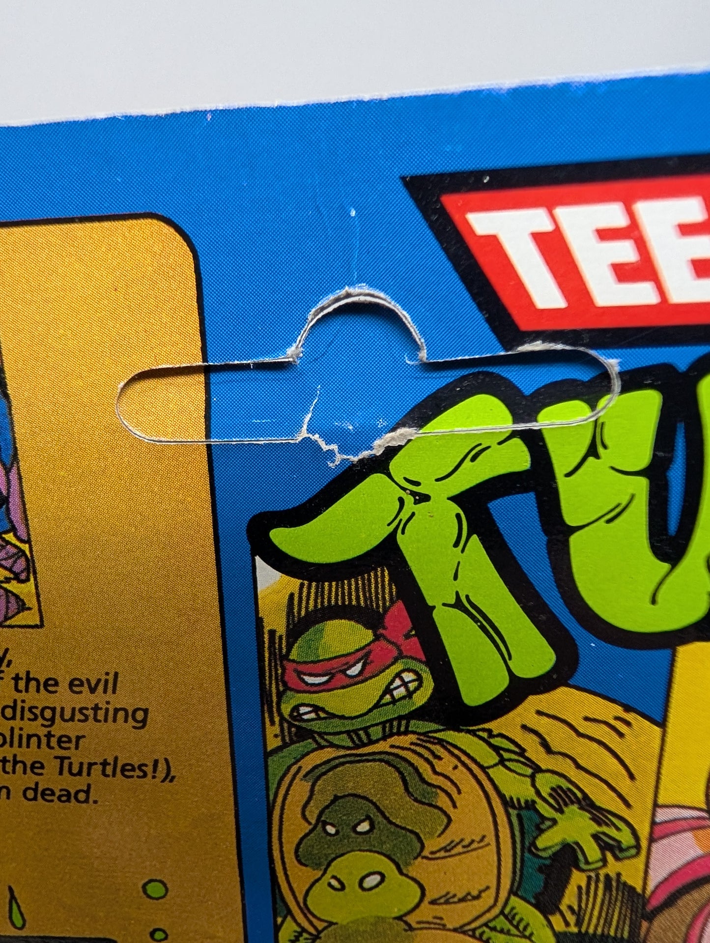 Vtg (1988) TMNT Foot Soldier Figure (Unpunched, 10 Back)