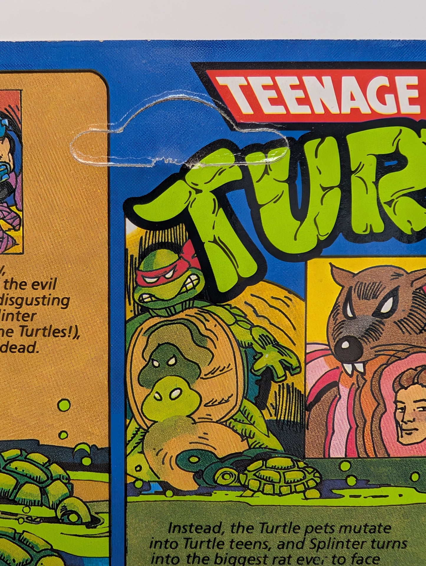 Vtg (1988) TMNT Michelangelo Figure (10 Back, Unpunched)