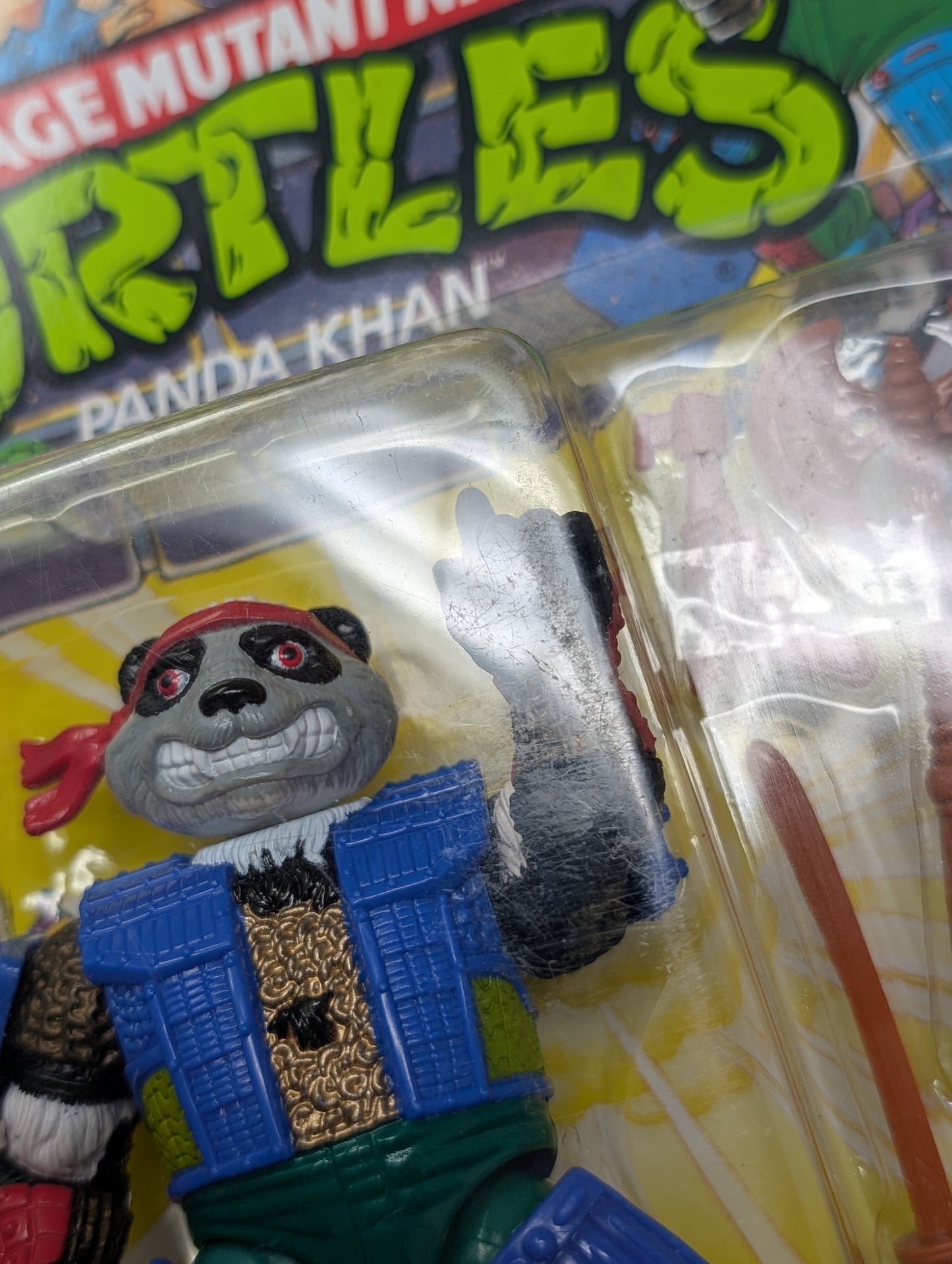 Vtg TMNT (1990) Panda Khan Figure (Unpunched)