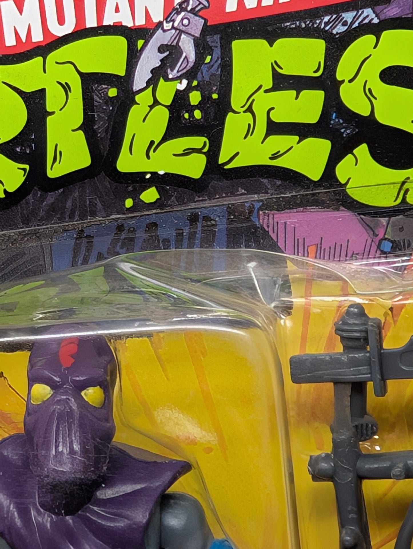 Vtg (1988) TMNT Foot Soldier Figure (Unpunched, 10 Back)