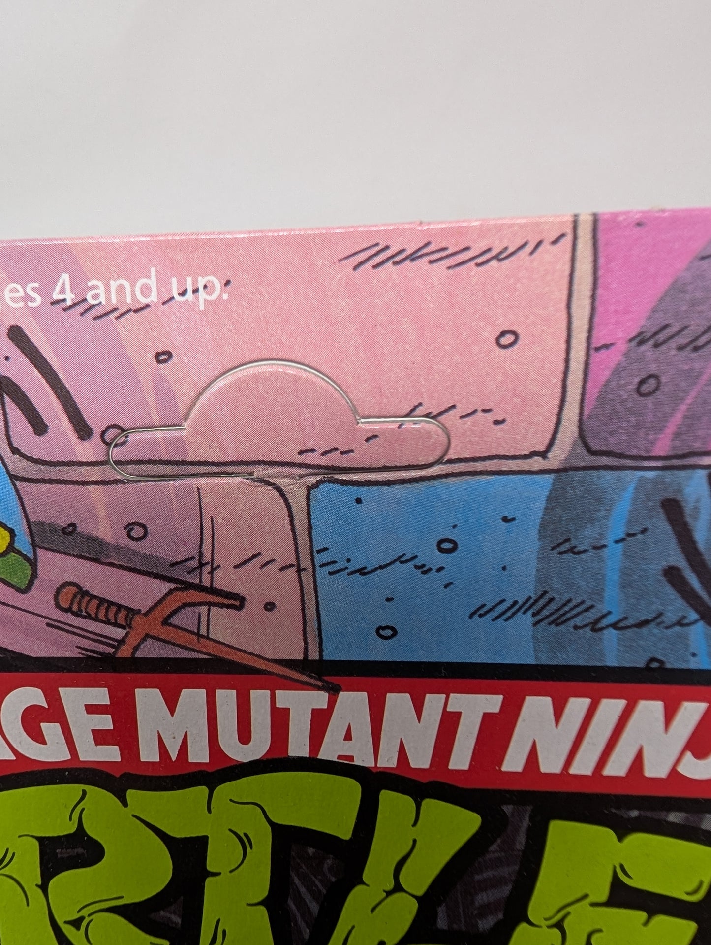 Vtg (1988) TMNT Raphael Figure (10 Back, Unpunched)