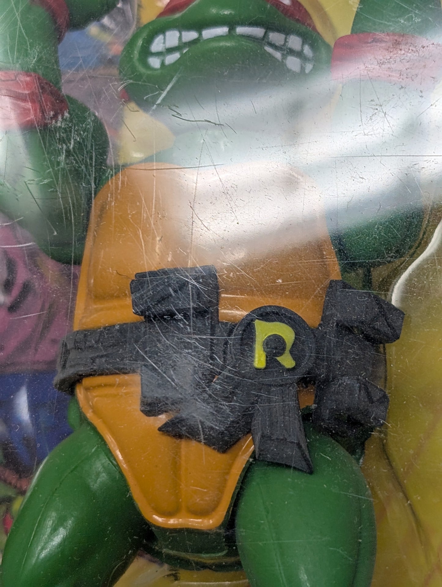 Vtg (1988) TMNT Raphael Figure (10 Back, Unpunched)