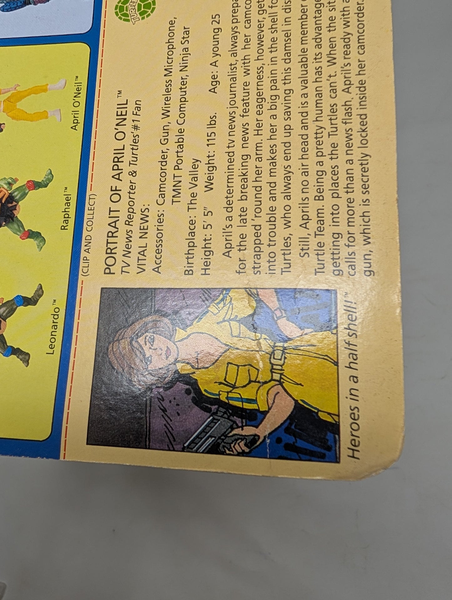 Vtg (1988) TMNT April O'Neil Figure