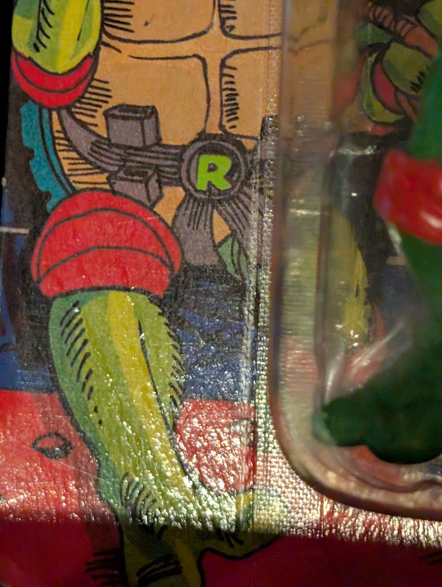 Vtg (1988) TMNT Raphael Figure (10 Back, Unpunched)