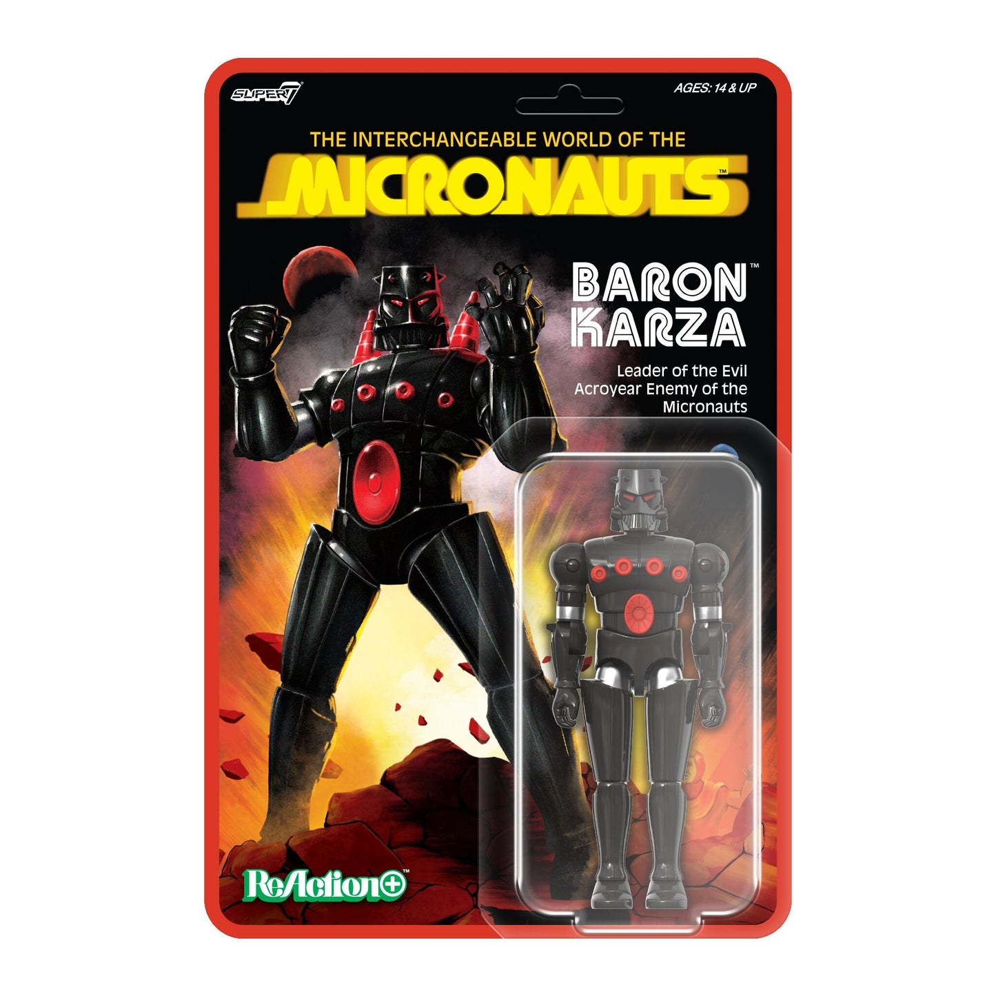 Micronauts ReAction+ Wave 1 Baron Karza