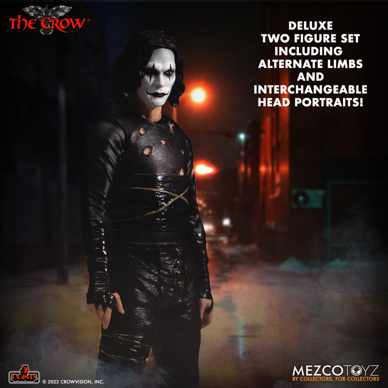 Mezco 5 POINTS (3.75 in)The Crow Deluxe Figure Set