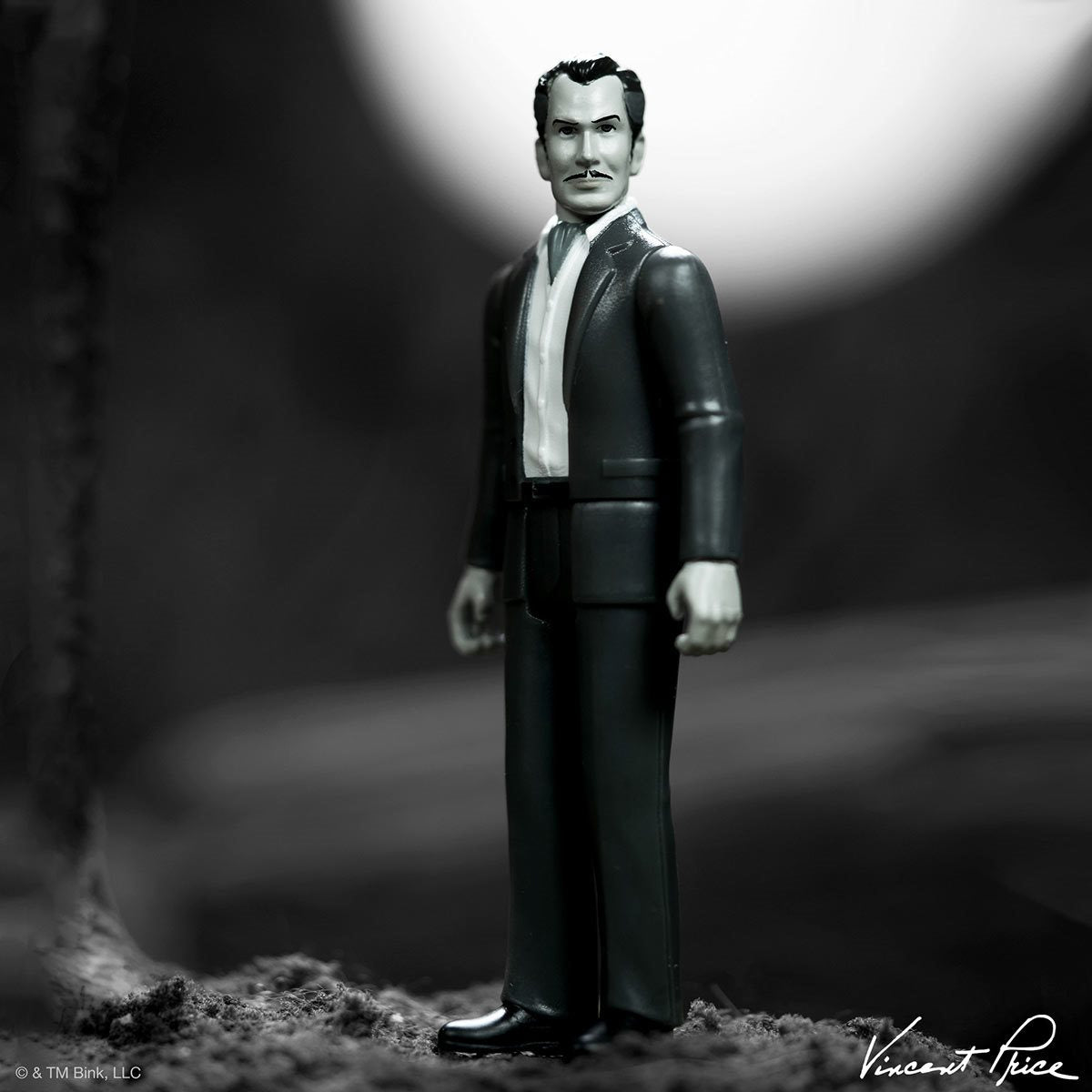 Vincent Price (Ascot, Grayscale) 3 3/4-Inch ReAction Figure