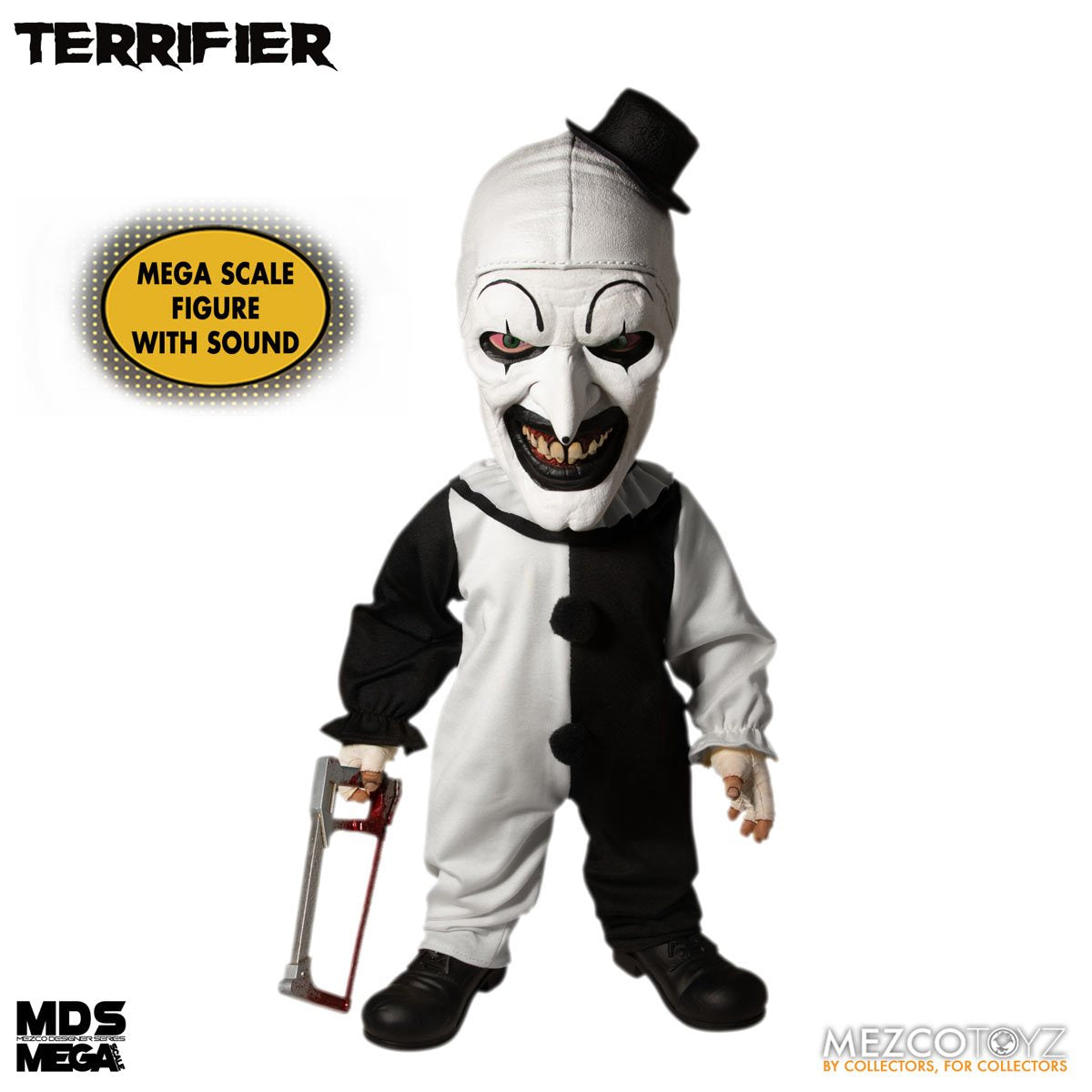 PRE-ORDER Terrifier: Art the Clown with Sound MDS Mega Scale 15-Inch Doll