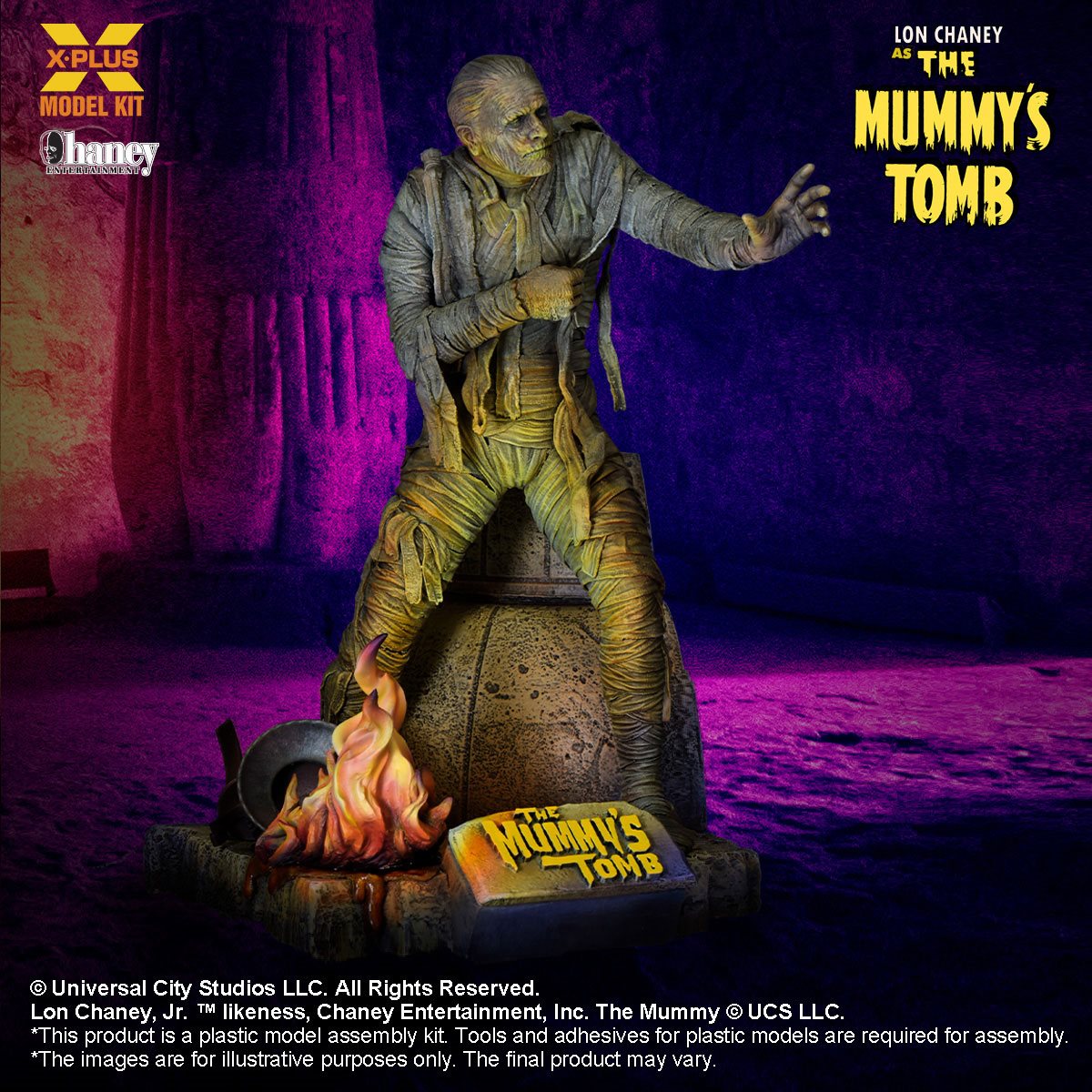 The Mummy's Tomb Lon Chaney as The Mummy 1:8 Scale Model Kit