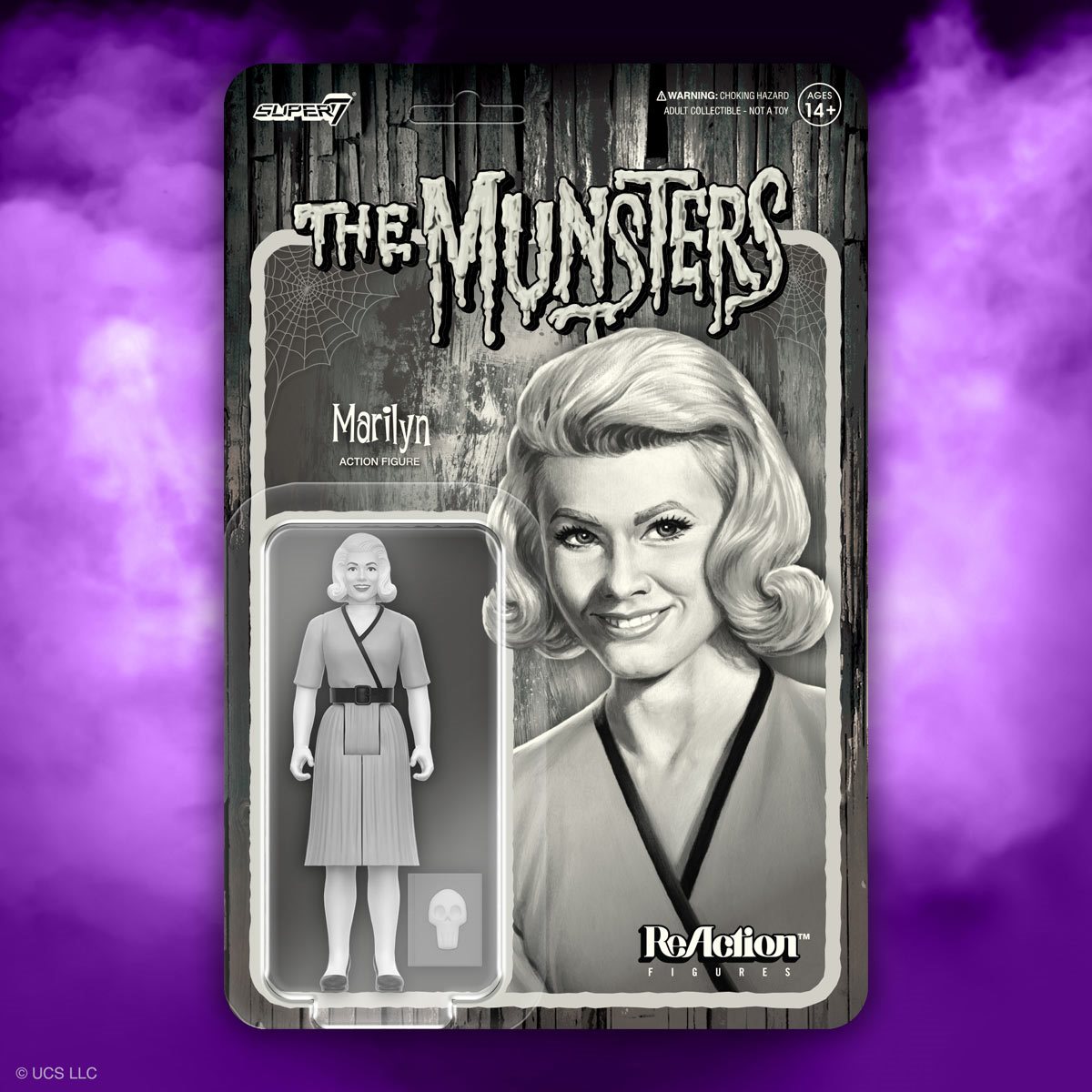 Super7 The Munsters Grayscale Marilyn Munster
