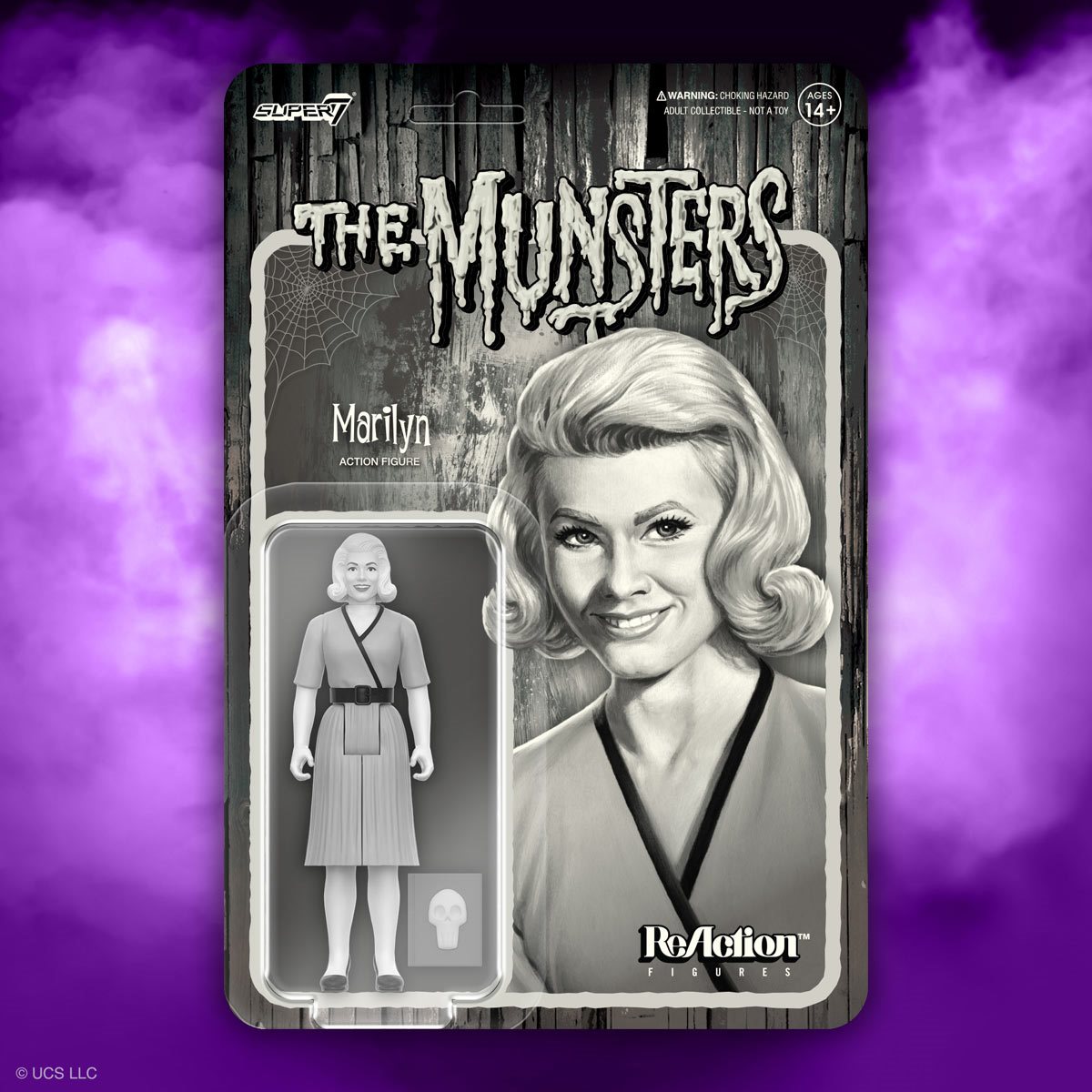 Super7 The Munsters Grayscale Marilyn Munster