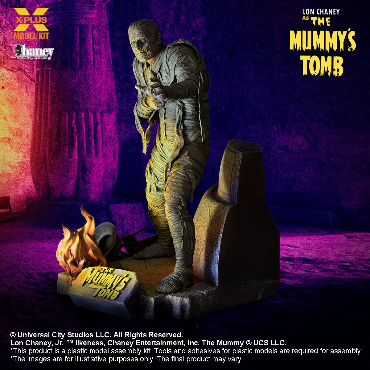 The Mummy's Tomb Lon Chaney as The Mummy 1:8 Scale Model Kit