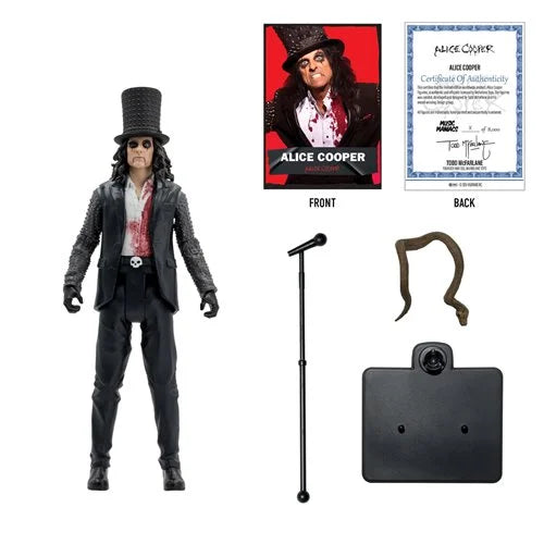 Music Maniacs Metal Wave 1 Alice Cooper 6-Inch Scale Action Figure