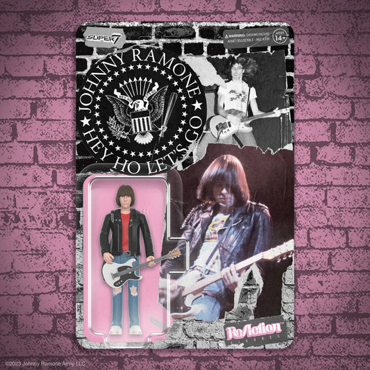 The Ramones Johnny Ramone 3 3/4-Inch ReAction Figure