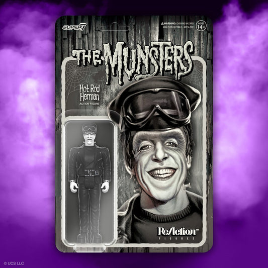 Super7 The Munsters Grayscale Hot Rod Herman