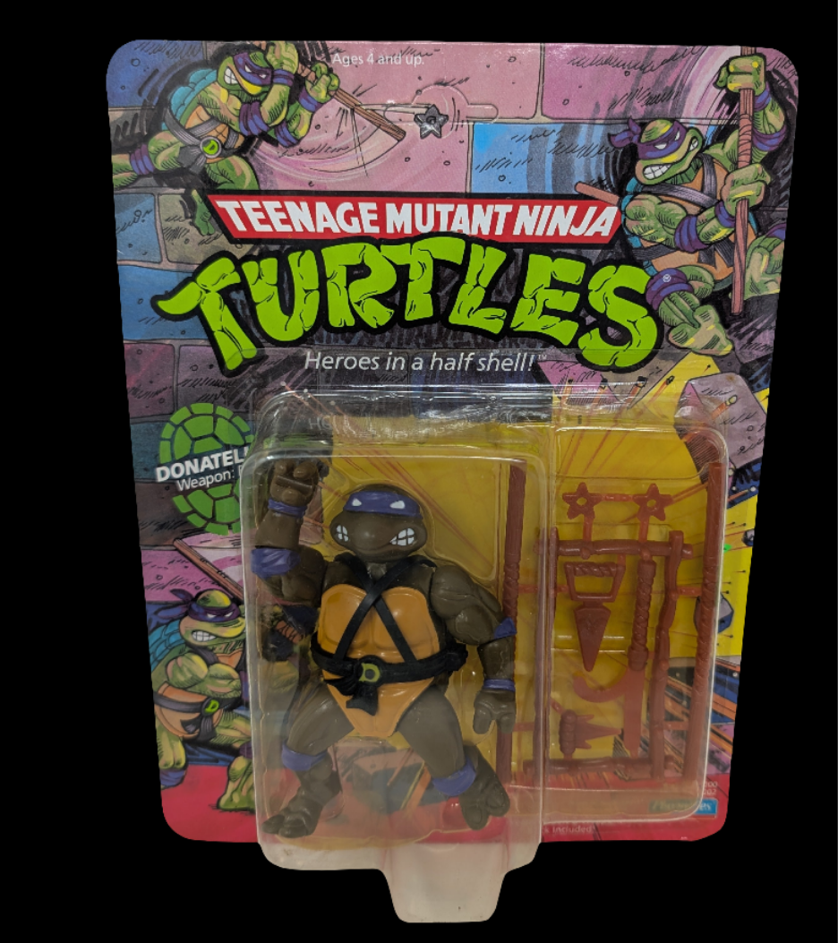 Vtg (1988) TMNT Donatello Figure (10 Back, Unpunched)