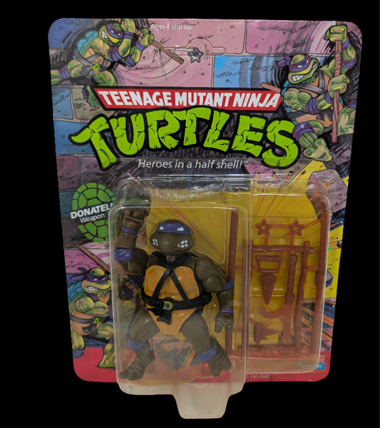 Vtg (1988) TMNT Donatello Figure (10 Back, Unpunched)