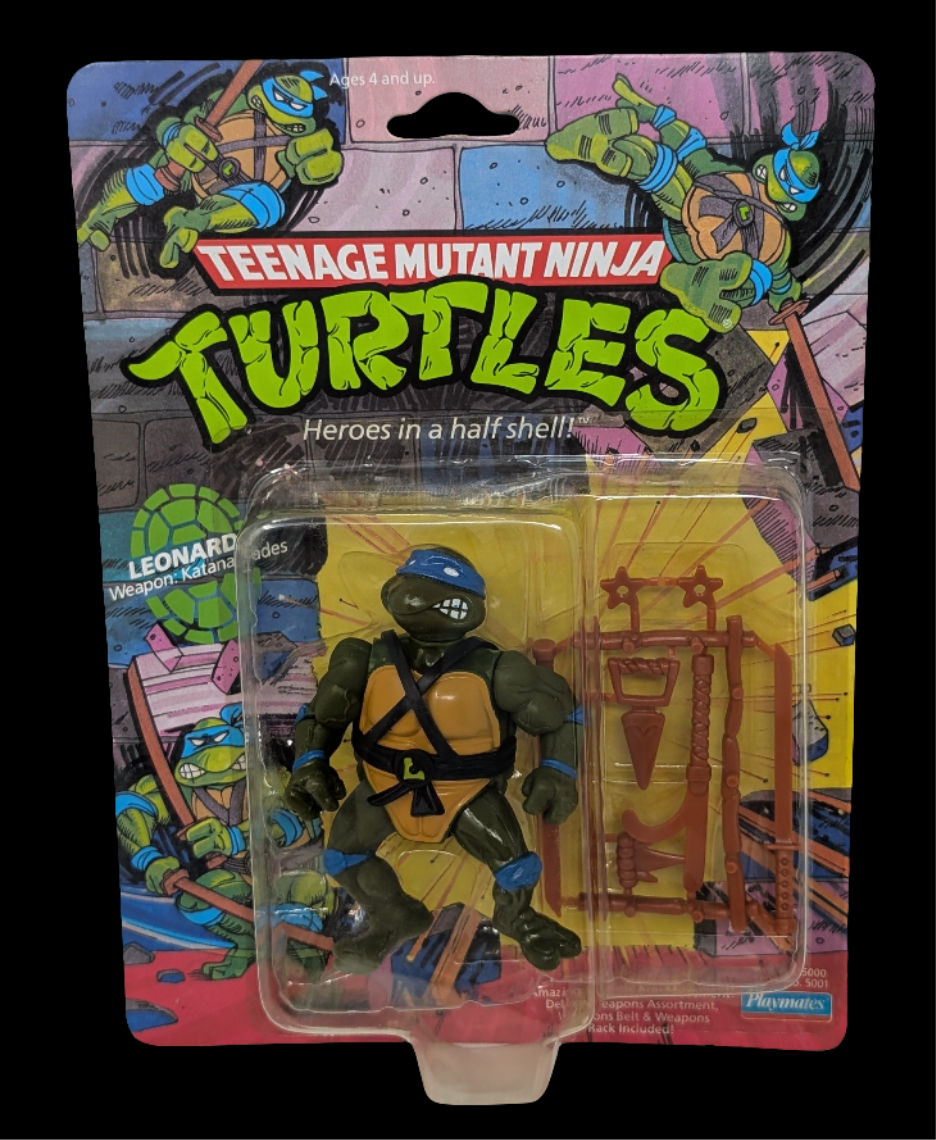 Vtg (1988) TMNT Leonardo Figure (10 Back)