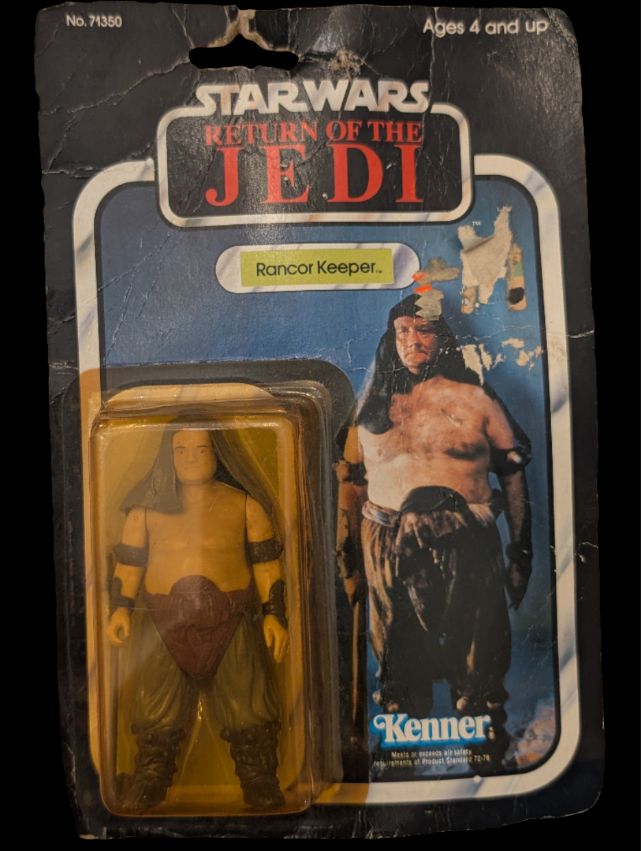 Vtg (1983) Star Wars Rancor Keeper Action Figure (77 Back)