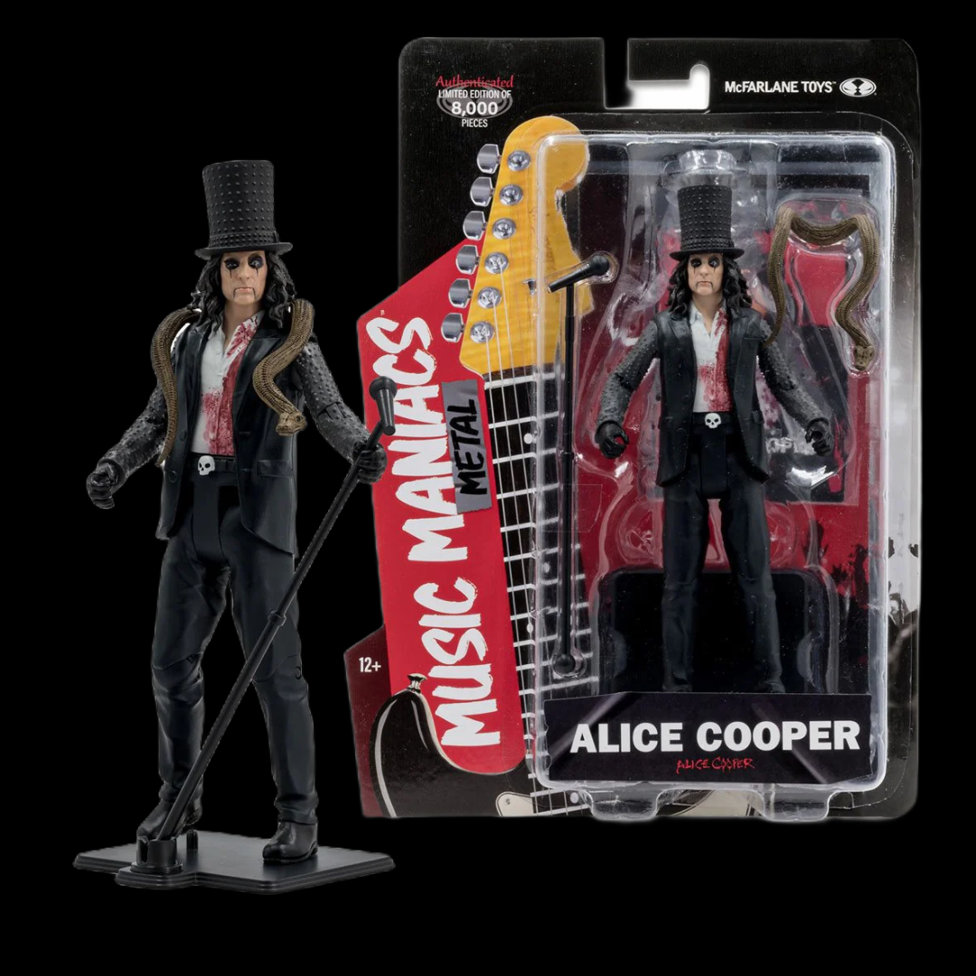 Music Maniacs Metal Wave 1 Alice Cooper 6-Inch Scale Action Figure