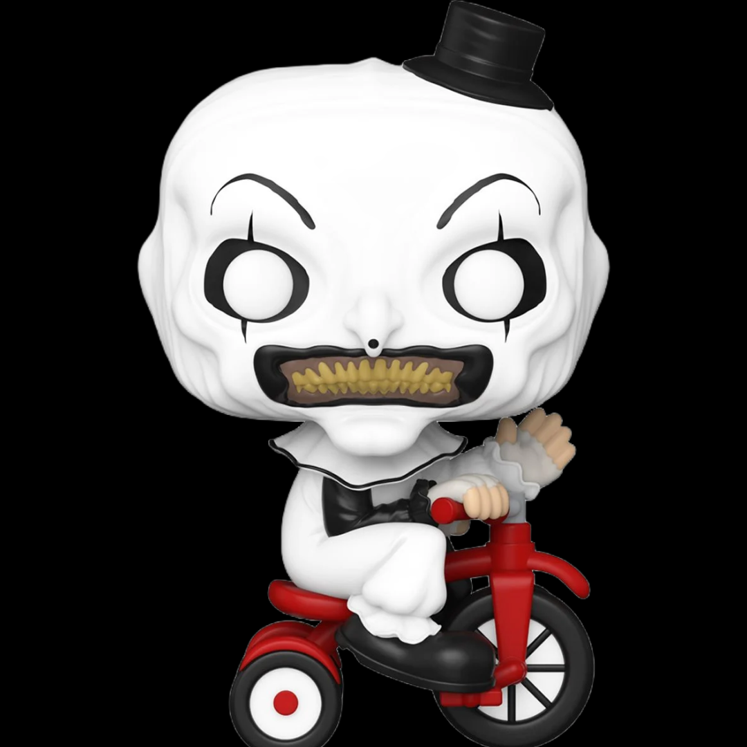 Terrifier Art the Clown with Bike Funko Pop! Vinyl Figure #1591 –  jekyllsbasement