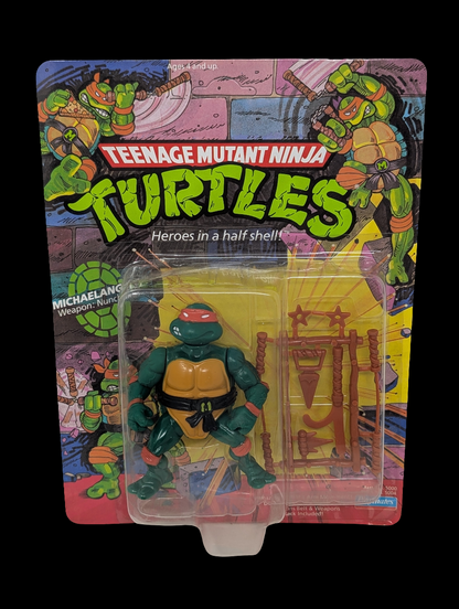 Vtg (1988) TMNT Michelangelo Figure (10 Back, Unpunched)