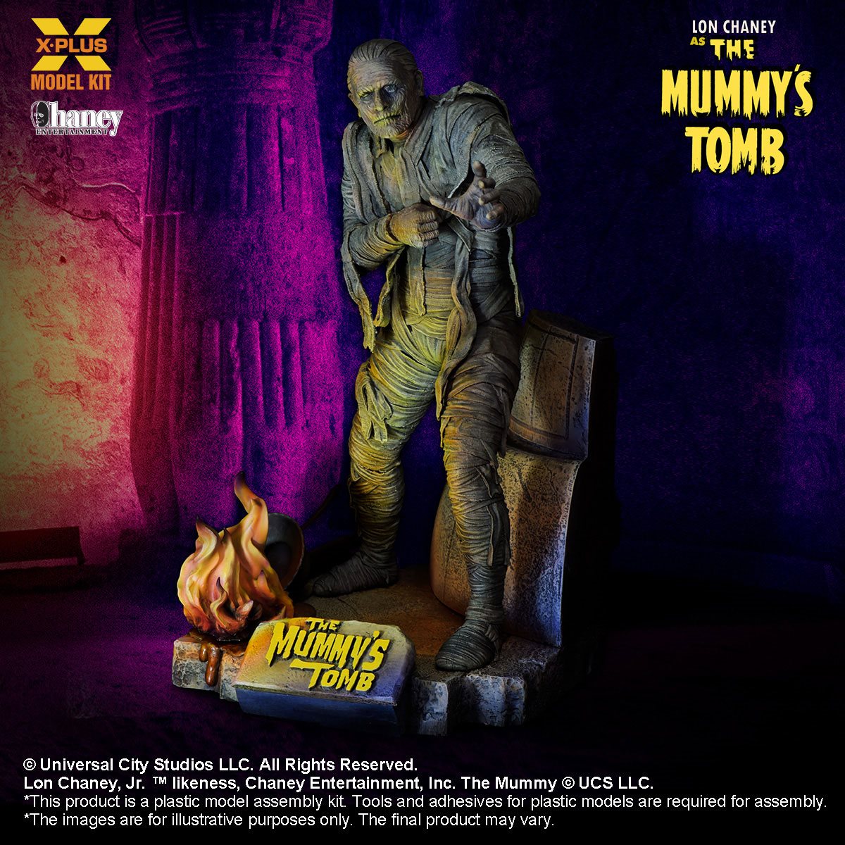 The Mummy's Tomb Lon Chaney as The Mummy 1:8 Scale Model Kit