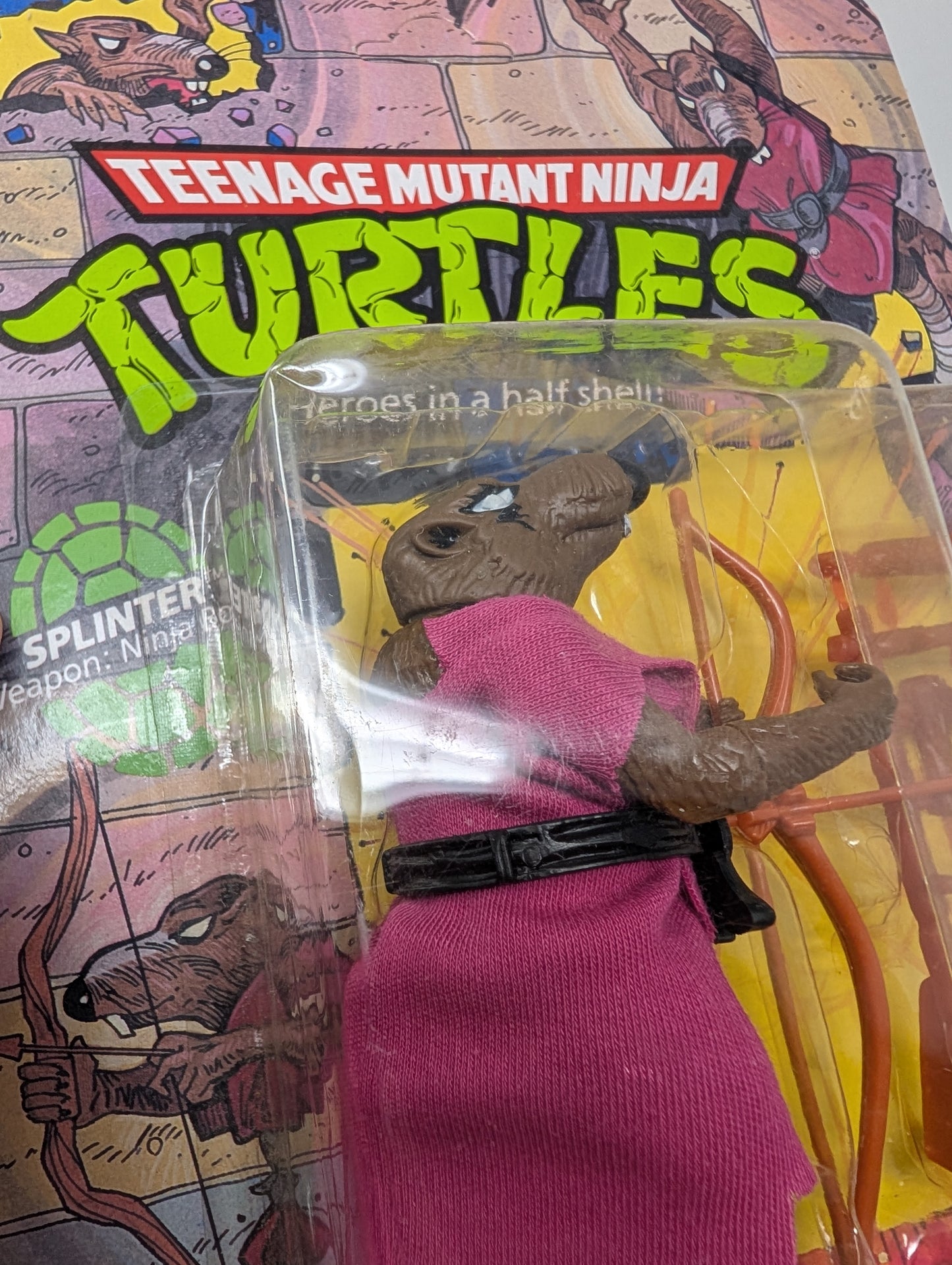 Vtg (1988) TMNT Splinter (10 Back, Unpunched)