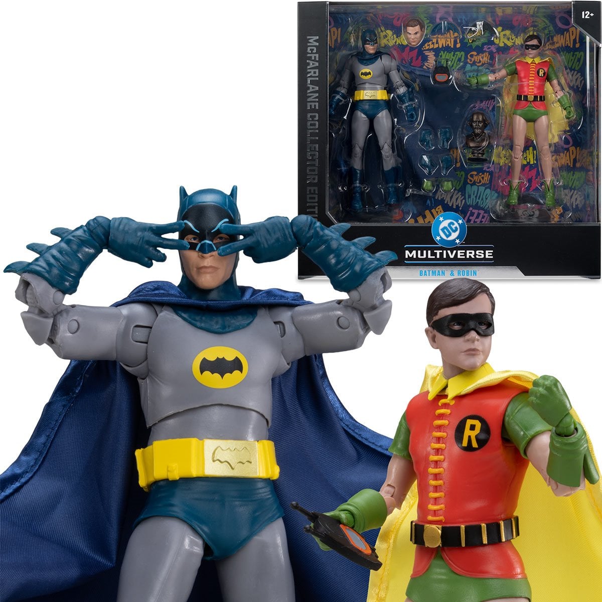 DC Multiverse Batman and Robin Batman Classic TV Series McFarlane Collector Edition #5 7-Inch Action Figure 2-Pack