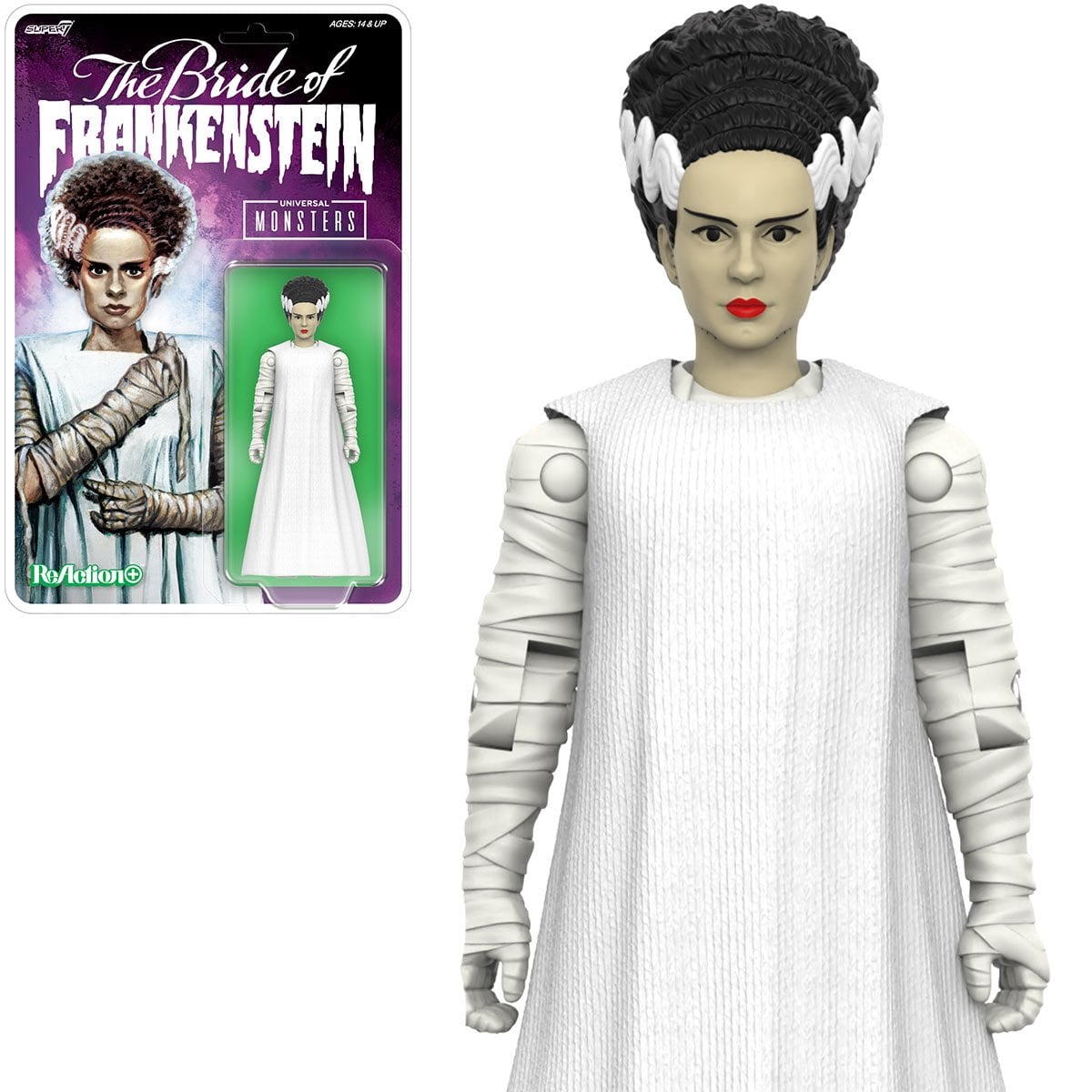 Universal Monsters Bride of Frankenstein 3 3/4-inch ReAction+ Figure