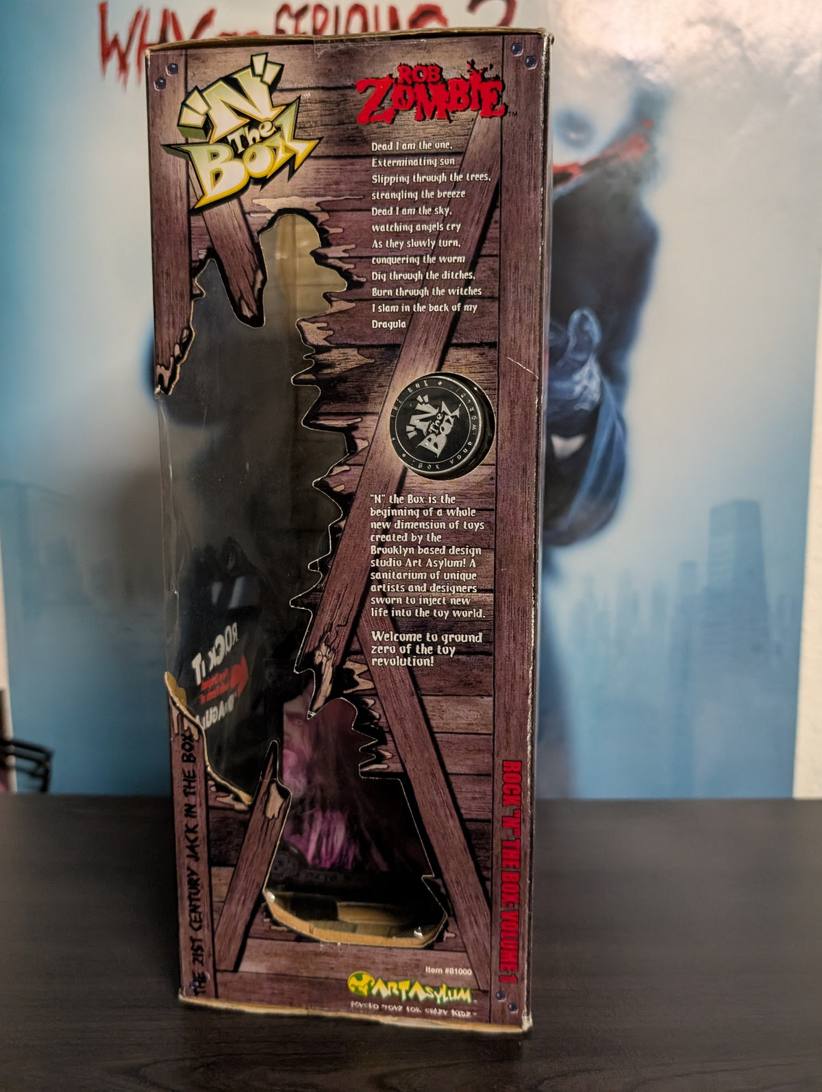 2001 Art Asylum Rob Zombie In The Box