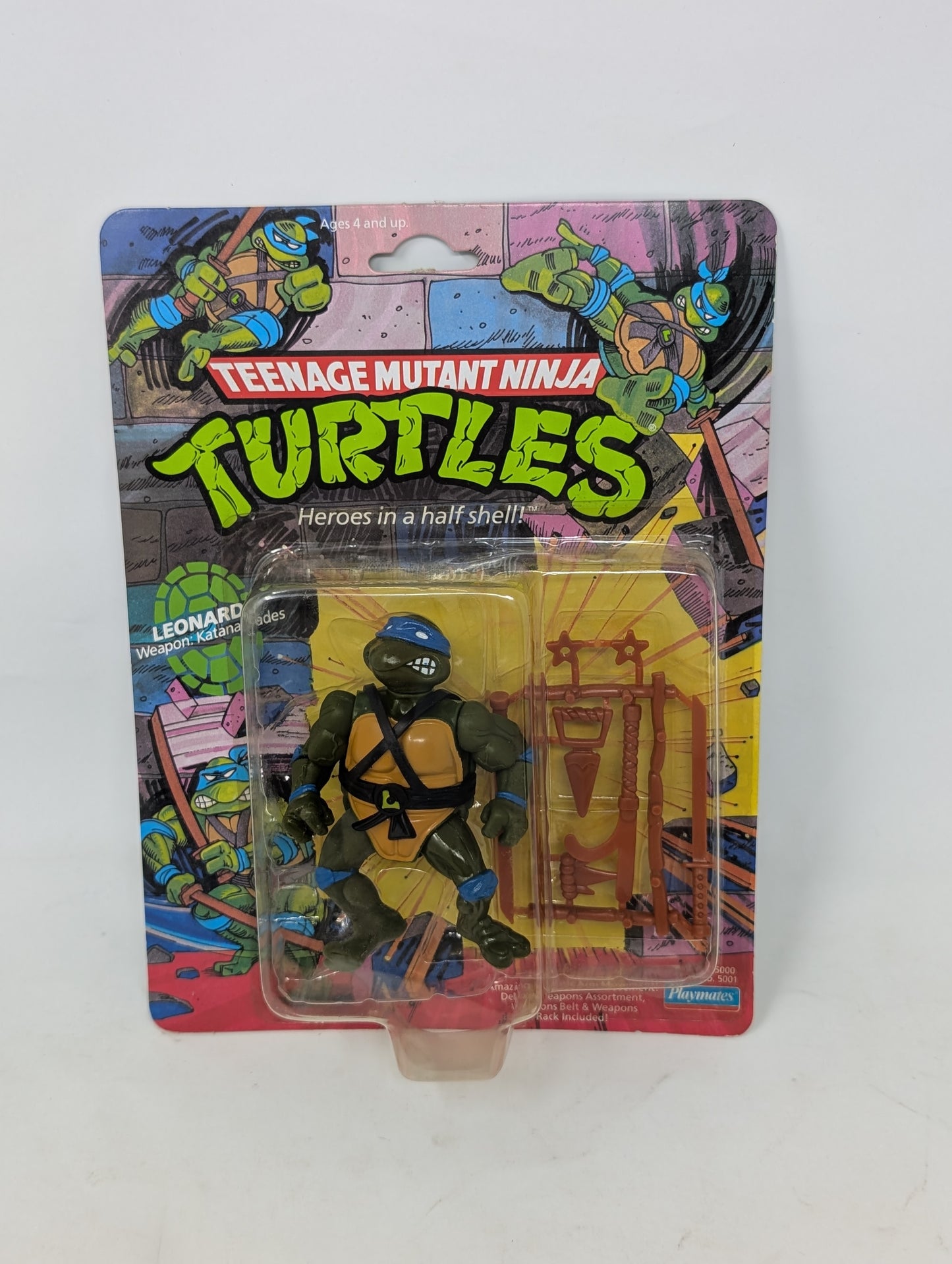 Vtg (1988) TMNT Leonardo Figure (10 Back)