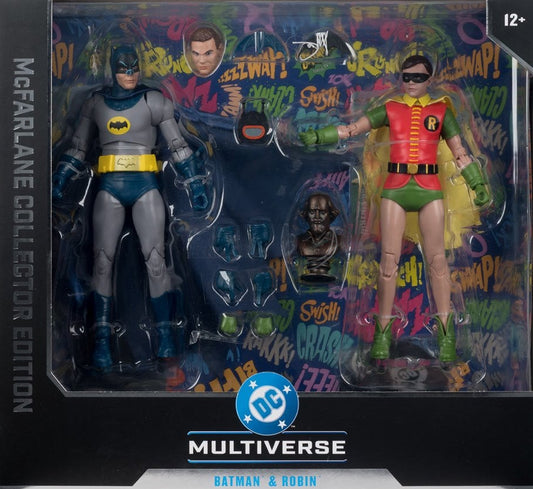 DC Multiverse Batman and Robin Batman Classic TV Series McFarlane Collector Edition #5 7-Inch Action Figure 2-Pack