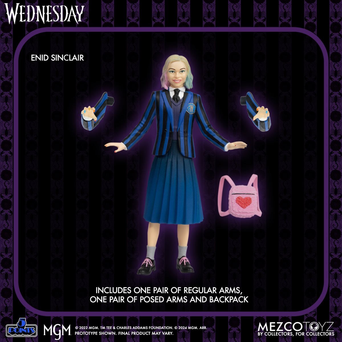 Wednesday and Enid 5 Points Action Figure Boxed Set