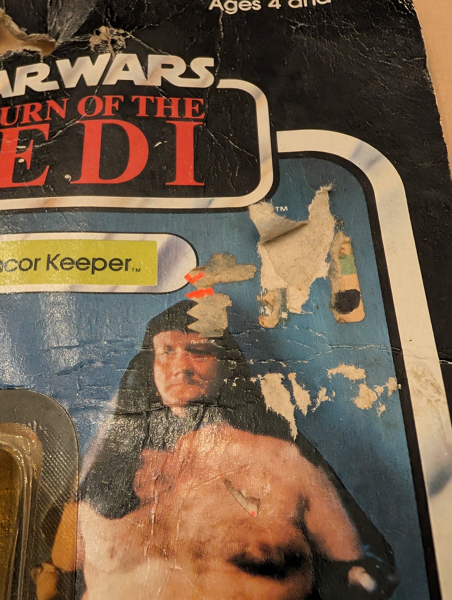 Vtg (1983) Star Wars Rancor Keeper Action Figure (77 Back)