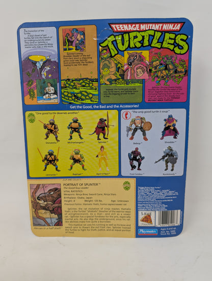 Vtg (1988) TMNT Splinter (10 Back, Unpunched)