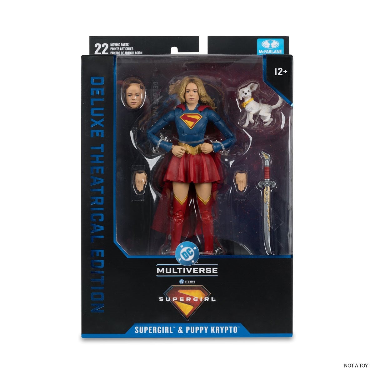 DC Multiverse Deluxe Theatrical Edition Wave 4 Supergirl Movie Supergirl and Baby Krypto 7-Inch Scale Action Figure