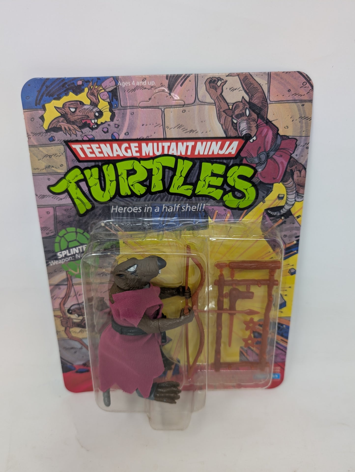 Vtg (1988) TMNT Splinter (10 Back, Unpunched)