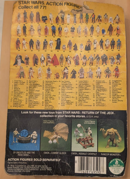 Vtg (1983) Star Wars Rancor Keeper Action Figure (77 Back)